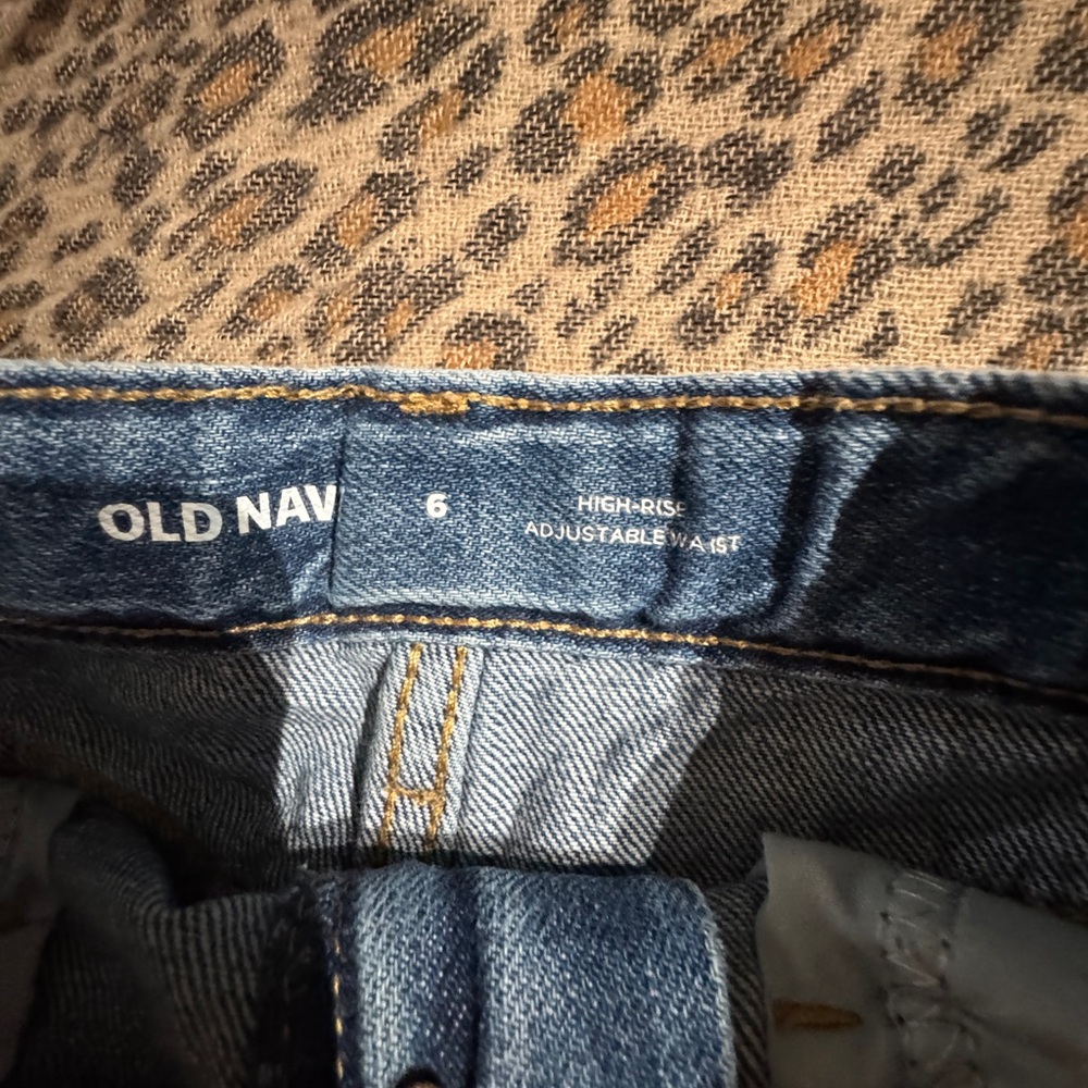 Old Navy Black and Blue Denim and pink Nike Shorts - Picture 4 of 10